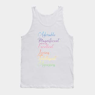 Gifts for AMELIA ~ Adorable, Magnificent, Excellent, Loving... [ND#6C1V1] Tank Top